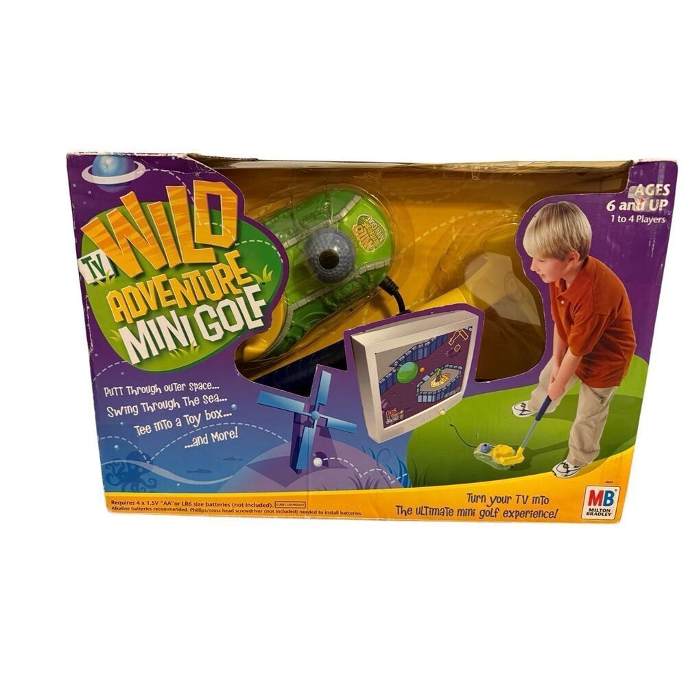 Vintage Rare Brand New in Box Hasbro TV Wild Adventure Mini Golf Plug & Play